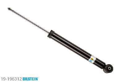 19-196312, Bilstein B4  Gas Schokdemper achteras, Skoda FABIA (6Y2), "1.0,  1.2,  1.4,  1.4 16V,  1.4 TDI,  1.9 SDI,1.9 TDI,  2.0", 08/1999-03/2008, with sports suspension, Standaard lengte, geschikt voor gebruik met verlagingsveren tot -30mm