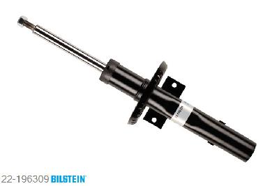 22-196309, Bilstein B4  Gas Schokdemper vooras, Skoda FABIA Combi (6Y5), "1.0,  1.2,  1.4,  1.4 16V,  1.4 TDI,  1.9 SDI,1.9 TDI,  2.0", 04/2000-12/2007, with sports suspension, Standaard lengte, geschikt voor gebruik met verlagingsveren tot -30mm