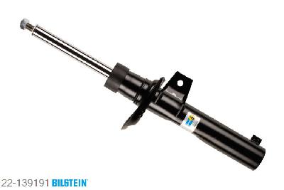 22-139191, Bilstein B4  Gas Schokdemper vooras, Skoda OCTAVIA Combi (1Z5), "1.2 TSI,  1.4,  1.4 TSI,  1.6,  1.6 FSI,1.6 GreenLine,  1.6 LPG,  1.6 TDI,1.6 TDI 4x4,  1.8 TSI,  1.8 TSI 4x4,1.9 TDI,  1.9 TDI 4x4,  2.0 FSI,2.0 FSI 4x4,  2.0 RS,  2.0 TDI,2.0 TDI 16V,  2.0 TDI 16V 4x4,  2.0 TDI 4x4", 07/2006-, with sports suspension / Front axle strutdiameter 55 mm / Rear axle without ride height adjustment, Standaard lengte, geschikt voor gebruik met verlagingsveren tot -30mm