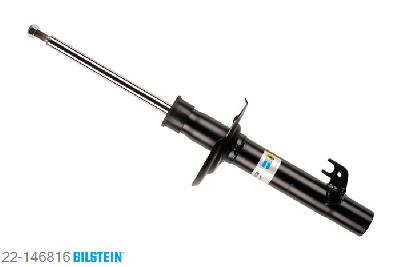 22-146816, Bilstein B4  Gas Schokdemper vooras rechts, Toyota AYGO (B10), 1.0,  1.0 GPL,  1.4 HDi, 07/2005-, Standaard lengte, geschikt voor gebruik met verlagingsveren tot -30mm
