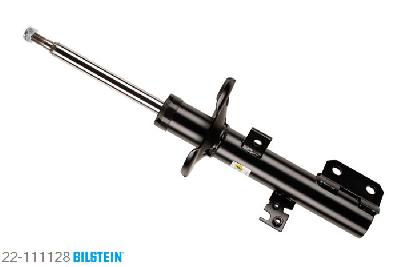 22-111128, Bilstein B4  Gas Schokdemper vooras rechts, Toyota COROLLA Saloon (_E12J_, _E12T_), "1.4 D,  1.4 D-4D,  1.4 VVT-i,  1.5,  1.5 RC,1.6,  1.6 VVT-i,  1.8,  2.0 D4d,  2.0 D-4D,2.2 D4d", 08/2002-, Country Vers. External Teeth, wheel side, Standaard lengte, geschikt voor gebruik met verlagingsveren tot -30mm