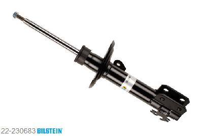 22-230683, Bilstein B4  Gas Schokdemper vooras rechts, Toyota YARIS (_P13_), 1.0,  1.3,  1.3 VVT-i,  1.4 D-4D,  1.5, 12/2010-, with off-road suspension, with standard chassis, Standaard lengte, geschikt voor gebruik met verlagingsveren tot -30mm