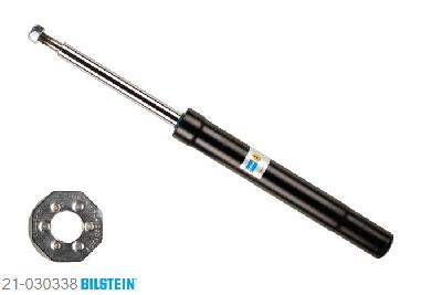 21-030338, Bilstein B4  Gas Schokdemper vooras, VW SCIROCCO (53), 1.1,  1.3,  1.5,  1.6, 02/1974-07/1980, Front axle for bolted struts only, Standaard lengte, geschikt voor gebruik met verlagingsveren tot -30mm