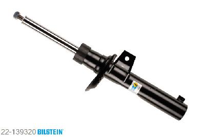 22-139320, Bilstein B4  Gas Schokdemper vooras, VW TOURAN (1T1, 1T2, 1T3), "1.4 Fsi,  1.4 TSI,  1.4 TSI EcoFuel,  1.6,1.6 FSI,  1.9 TDI,  2.0 EcoFuel,  2.0 FSI,2.0 TDI,  2.0 TDI 16V,  1.2 TSI,  1.4 TSI,1.6 TDI,  2.0 TDI", 08/2003-, with standard chassis, with sports suspension, without electronic suspension control / Front axle strutdiameter 55 mm, mark: G07, Standaard lengte, geschikt voor gebruik met verlagingsveren tot -30mm