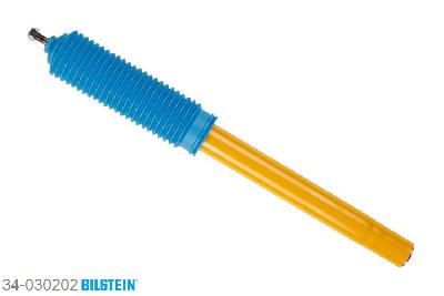 34-030202, Bilstein B8  Sprint - 20mm ingekorte sport Schokdemper vooras, BMW 5 (E34), 525 i 24V,  525 td,  525 tds, 09/1989-09/1995, with M-technics, without ride height adjustment / Rear axle charakteristic: 120/30 Geschikt voor gebruik met verlagingsveren tot -60mm