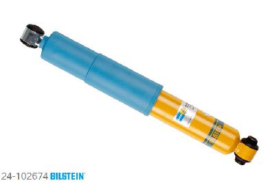 24-102674, Bilstein B8  Sprint - 20mm ingekorte sport Schokdemper achteras, Fiat STILO Multi Wagon (192), "1.4 16V,  1.6 16V,  1.8,  1.8 16V,  1.9 D,1.9 D Multijet,  1.9 JTD", 01/2004-08/2008, Front axle fixing hole pitches 58 mm Geschikt voor gebruik met verlagingsveren tot -60mm