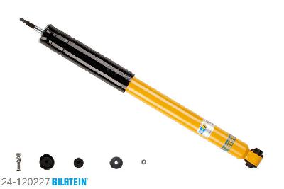 24-120227, Bilstein B8  Sprint - 20mm ingekorte sport Schokdemper achteras, Mercedes CLS (C219), "280,  300,  320 CDI,  350,  350 CDI,  350 CGI,500,  CLS 55 AMG,  CLS 550,  CLS 63 AMG", 04/2006-, with sports suspension, without Airmatic DC Geschikt voor gebruik met verlagingsveren tot -60mm