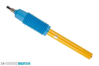 34-030592, Bilstein B8  Sprint - 20mm ingekorte sport Schokdemper vooras, Peugeot 106 II (1), 1.0 i, 05/1996-, Front axle charakteristic: 96/46, Length: 545 mm / Rear axle charakteristic: 290/180, Length: 329 mm Geschikt voor gebruik met verlagingsveren tot -60mm