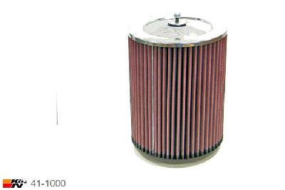 51mm aansluitdiameter, 41-1000, K&N Luchtfilter Universeel, Cilindrisch, Lengte filter 229mm, Buitendiameter onder 178mm, Buitendiameter kap 178mm, Chroom kap, Lengte flens 16mm, 0 mm