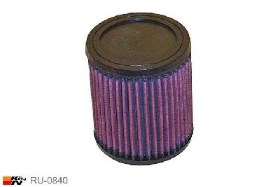 62mm aansluitdiameter, RU-0840, K&N Luchtfilter Universeel, Cilindrisch, Lengte filter 127mm, Buitendiameter onder 114mm, Buitendiameter kap 114mm, Rubber kap, Lengte flens 16mm, 0 mm