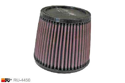 70mm aansluitdiameter, RU-4450, K&N Luchtfilter Universeel, Conisch, Lengte filter 127mm, Buitendiameter onder 149mm, Buitendiameter kap 121mm, Rubber kap, Lengte flens 19mm, 0 mm