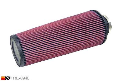 79mm aansluitdiameter, RE-0940, K&N Luchtfilter Universeel, Conisch, Lengte filter 356mm, Buitendiameter onder 152mm, Buitendiameter kap 117mm, Rubber kap, Lengte flens 44mm, 0 mm