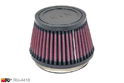 89mm aansluitdiameter, RU-4410, K&N Luchtfilter Universeel, Conisch, Lengte filter 76mm, Buitendiameter onder 117mm, Buitendiameter kap 89mm, Rubber kap, Lengte flens 16mm, 0 mm