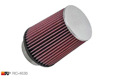 89mm aansluitdiameter, RC-4630, K&N Luchtfilter Universeel, Conisch, Lengte filter 165mm, Buitendiameter onder 140mm, Buitendiameter kap 114mm, Chroom kap, Lengte flens 32mm, 0 mm