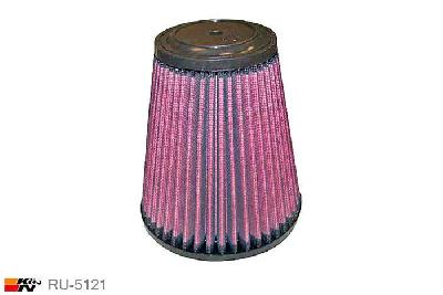 102mm aansluitdiameter, RU-5121, K&N Luchtfilter Universeel, Conisch, Lengte filter 152mm, Buitendiameter onder 137mm, Buitendiameter kap 89mm, Rubber kap, Lengte flens 16mm, 0 mm