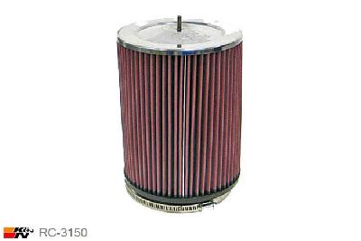 140mm aansluitdiameter, RC-3150, K&N Luchtfilter Universeel, Cilindrisch, Lengte filter 229mm, Buitendiameter onder 178mm, Buitendiameter kap 178mm, Chroom kap, Lengte flens 25mm, 0 mm