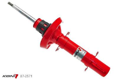 87-2571, Koni Rood schokdemper Vooras, Skoda Octavia, Octavia 1 Sedan, 01/1997-05/2004, Demping instelbaar, alleen voor montage (in uitgebouwde toestand), Standaard lengte , verlaging tot max. -40mm