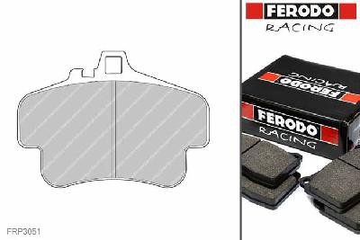 FRP3051H, Ferodo DS2500 remblokken Achteras, Porsche 911 (996), 3.6 GT2 340kW/462pk, Bouwj. apr-01 - aug-05, BREMBO remklauw achteras