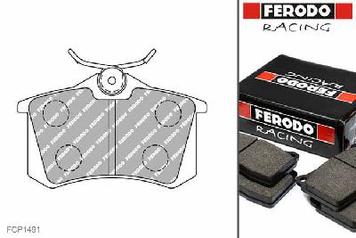 FCP1491H, Ferodo DS2500 remblokken Achteras, Skoda SUPERB (3U4), 2.5 TDI 114kW/155pk, Bouwj. dec-01 - aug-03, LUCAS/TRW remklauw achteras