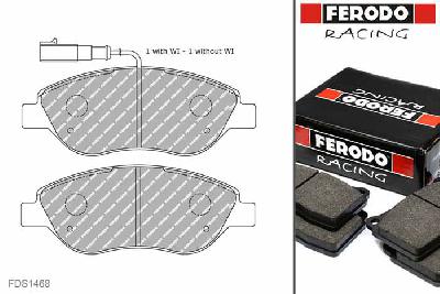 FDS1468, Ferodo DS-Performance remblokken vooras, Alfa Romeo MiTo, 1.3 JTDm, 70kW/95pk, Bouwj. sep-08 - jul-10, BOSCH remklauw vooras, until chassis n:1096215