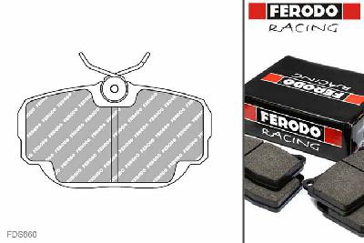 FDS660, Ferodo DS-Performance remblokken vooras, BMW 3 (E30), 318i / 318is (E30), 66, 75, 77kW/, Bouwj. nov-82 - aug-91, LUCAS/TRW remklauw vooras