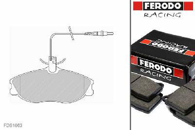 FDS1063, Ferodo DS-Performance remblokken vooras, Peugeot 607, 2.2 HDi 16V, 100kW/136pk, Bouwj. jan-99 -, LUCAS/TRW remklauw vooras