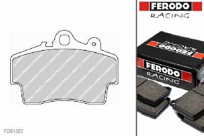 FDS1307, Ferodo DS-Performance remblokken vooras, Porsche Cayman (987), 2.7, 180kW/245pk, Bouwj. jul-06 -, BREMBO remklauw vooras