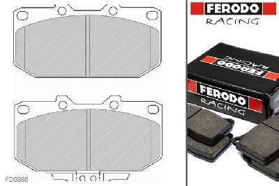 FDS986, Ferodo DS-Performance remblokken vooras, Subaru Impreza II SW (GD, GG), 2.0 WRX Turbo, 160kW/218pk, Bouwj. dec-00 - dec-05, SUMITOMO remklauw vooras