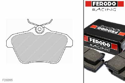 FDS995, Ferodo DS-Performance remblokken achteras, Alfa Romeo 156, 2.5 i  V6 Sedan  24V, 140kW/190pk, Bouwj. mei-00 - okt-00, LUCAS/TRW remklauw achteras