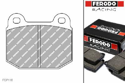 FCP116R, Ferodo DS3000 remblokken Vooras, Alfa Romeo GTV, 2.5, 110, 114kW/, Bouwj. okt-79 - dec-87, ATE remklauw vooras