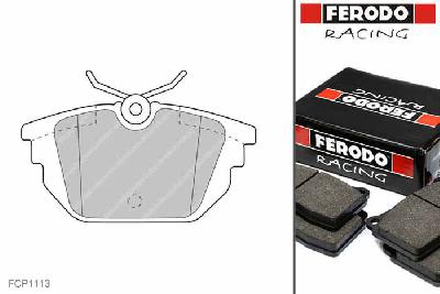 FCP1113R, Ferodo DS3000 remblokken Achteras, Alfa Romeo GTV, 3.0 24V, 162kW/220pk, Bouwj. dec-96 -, LUCAS/TRW remklauw achteras