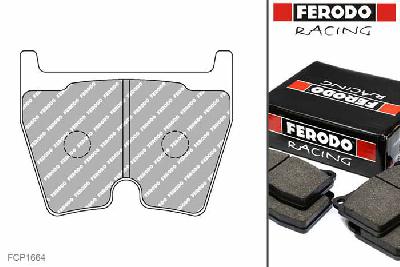 FCP1664R, Ferodo DS3000 remblokken Achteras, Audi R8, 5.2 FSI quattro, 412kW/560pk, Bouwj. nov-10 -, BREMBO remklauw achteras, PR 2ED