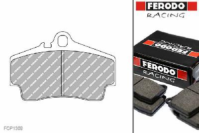FCP1308R, Ferodo DS3000 remblokken Achteras, VW Touareg (7LA/7L6/7L7), 2.5 R5 TDi, 128kW/174pk, Bouwj. jan-03 -, BREMBO remklauw achteras, "17"" / 18"""