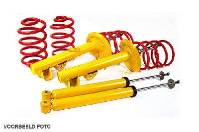 BTPFI019, Sport suspension kit, Verlaging voor/achter 50/40mm, Fiat Punto 188, Diesel und HGT, Bouwjaar 05/99 - 04/07, alle 3- en 5-Turer, Max. vooraslast 900kg