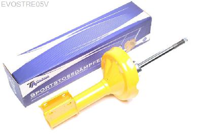EVOSTRE05V, Sport schokdemper Vooras, Renault Clio II (B), Sport shock absorber front axle Renault Clio 2 type B, year 98 - 0558mm hole distance, excl. 2.0l-16V, Verlaging tot -40mm mogelijk, Prijs is per stuk ! , aantal ingeven bij bestellen