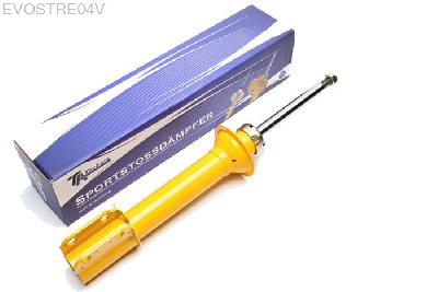 EVOSTRE04V, Sport schokdemper Vooras, Renault Megane I (DA), Sport shock absorber front axle Renault Megane I /  Megane ScenicRenault  Megane I type BA, Megane I Coach type EA,Megane I Grandtour type KA, Megane I Classic type LAMegane I Cabriolet type EA, all model without 4x4, 2.0l-16VMegane I Scenic type JA1.4 - 1.6l with manual transmission to year 09.1998Megane Scenic Typ JA 1.6l with automatic transmissionfrom year 10.1998 - 05.20031.9D,1.9DT,1.9DTI,1.8,2.0-16V from year 07.1998 - 05.2003without 4x4 modeldistance measure of the hole in the strut mount54mm, nicht fur 4x4 und 2.0l-16V2.0l-16V nur Scenic Typ JA, 54mm hart op hart an der unteren Bohrung, Verlaging tot -40mm mogelijk, Prijs is per stuk ! , aantal ingeven bij bestellen