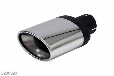 U236320, eindstyling Superior 90/140mm, 63,5mm (2,5 inch), RVS, Universeel, Simons, 63,5mm (2,5 inch) binnendiameter, klem verbinding (wordt geleverd zonder klem)