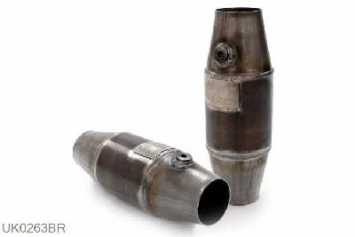 UK0263BR, SBF/FIA approved, 100 cell metallic  outer diameter100mm, 63,5mm (2,5 inch), RVS, Universeel, Simons, 63,5mm (2,5 inch) binnendiameter, klem verbinding (wordt geleverd zonder klem)