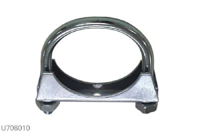 U708010, U-uitlaatklem 80mm, 76mm (3 inch), Staal, Simons, Universeel, 76mm (3 inch) binnendiameter, klem verbinding (wordt geleverd zonder klem)