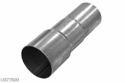 U077600, verloopbus drietraps 76-67-64mm, 76mm (3 inch), Staal, Simons, Universeel, 76mm (3 inch) binnendiameter, klem verbinding (wordt geleverd zonder klem)