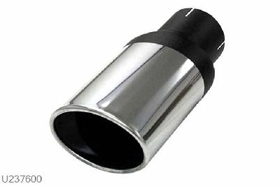 U237600, eindstyling Ellips 90/120mm, 76mm (3 inch), RVS, Simons, Universeel, 76mm (3 inch) binnendiameter, klem verbinding (wordt geleverd zonder klem)