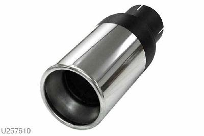 U257610, eindstyling Rondo XL 114mm, 76mm (3 inch), RVS, Simons, Universeel, 76mm (3 inch) binnendiameter, klem verbinding (wordt geleverd zonder klem)