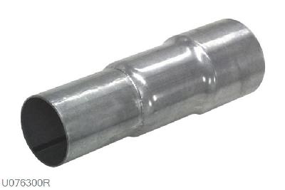 U076300R, verloopbus drietraps 63,5-57-50,8mm, 63,5mm (2,5 inch), RVS, Simons, 63,5mm (2,5 inch) binnendiameter, klem verbinding (wordt geleverd zonder klem)