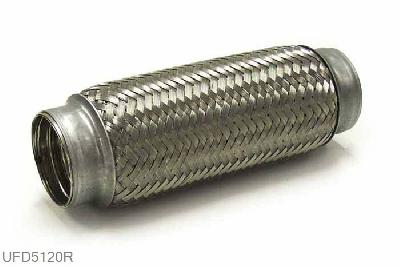 UFD5120R, Universeel flexbuis 51mm x 200mm, 50,8mm (2 inch), RVS, Simons, 50,8mm (2 inch) binnendiameter, klem verbinding (wordt geleverd zonder klem)