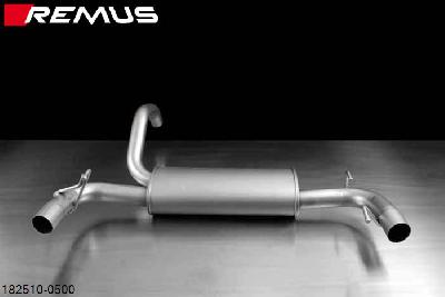 182510 0500, Abarth 500 Abarth, type 312, Year 2007- , 1.4l 99 kW, Remus Sport exhaust centered for L/R system (without tail pipes)REMUS tube round 60 mm