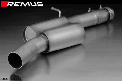 046513 0300, Audi A3 Sedan Quattro, type 8V, Year 2014- , 1.8l TFSI 132 kW (CJS), 2.0l TFSI 162 kW (without homologation), Remus RACING front silencer, without homologation