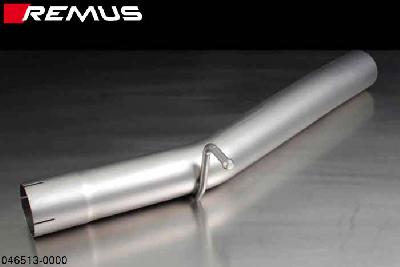 046513 0000, Audi A3 Sedan Quattro, type 8V, Year 2014- , 1.8l TFSI 132 kW (CJS), 2.0l TFSI 162 kW (without homologation), Remus RACING tube without homologation, instead of front silencer (Original tube round 70 mm, REMUS tube round 76 mm)