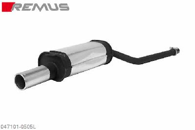 047101 0505L, Audi A6 C5 Quattro Sedan and Avant, type 4B, Year 2001- , 2.5l TDI V6 132 kW, Remus Sport exhaust left with 1 tail pipe round 90 mm