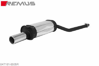 047101 0505R, Audi A6 C5 Quattro Sedan and Avant, type 4B, Year 2001- , 2.5l TDI V6 132 kW, Remus Sport exhaust right with 1 tail pipe round 90 mm