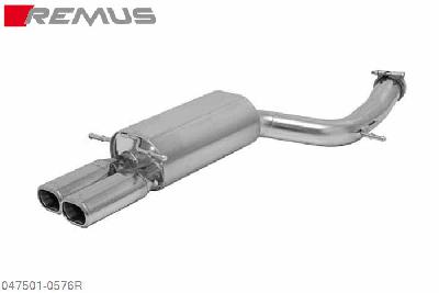 047501 0576R, Audi S/RS RS4 B5 Avant Quattro, type 8D, Year 2001- , 2.7l 280 kW, Remus Sport exhaust electro-polished with 2 tail pipes 102x65 mm